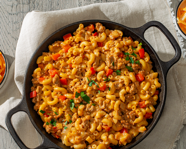 Turkey Cheeseburger Skillet